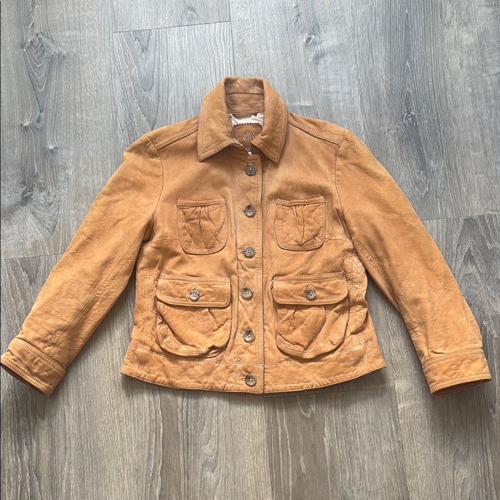 Vintage Banana Republic Tan Leather Jacket